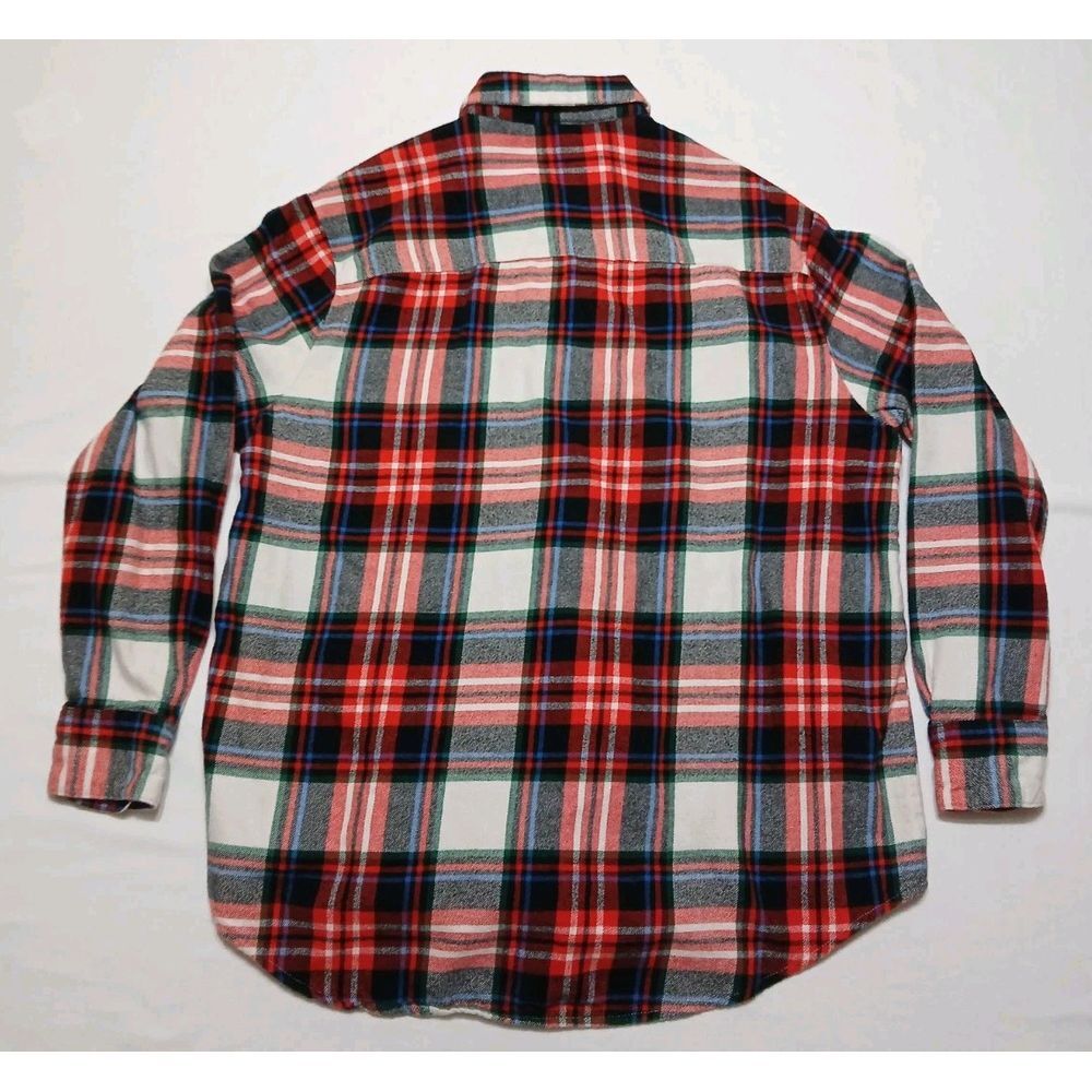 Old Navy Women's Red / Multicolor Plaid Cotton Long Sleeve Flannel Size Small - Picture 3 of 6